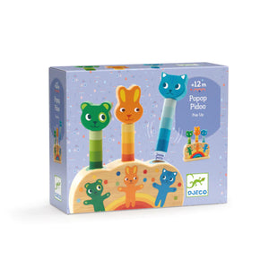 Djeco Wooden Spring Toy -- Pipop Pidoo Popi