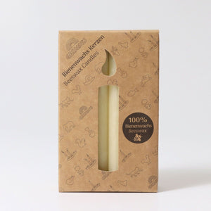 Grimm's Creme 100% Beeswax Candles, 12-Pack