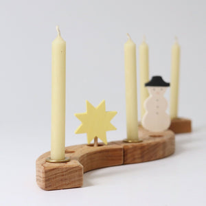 Grimm's Creme 100% Beeswax Candles, 12-Pack