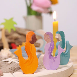 Grimm's Decorative Figure Mermaid Amethyst