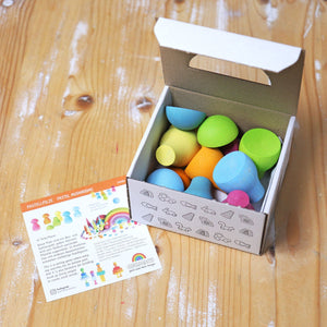 pastel mushrooms packaging