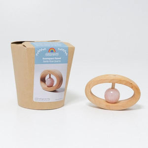 Grimm's Rose Quartz Rattle