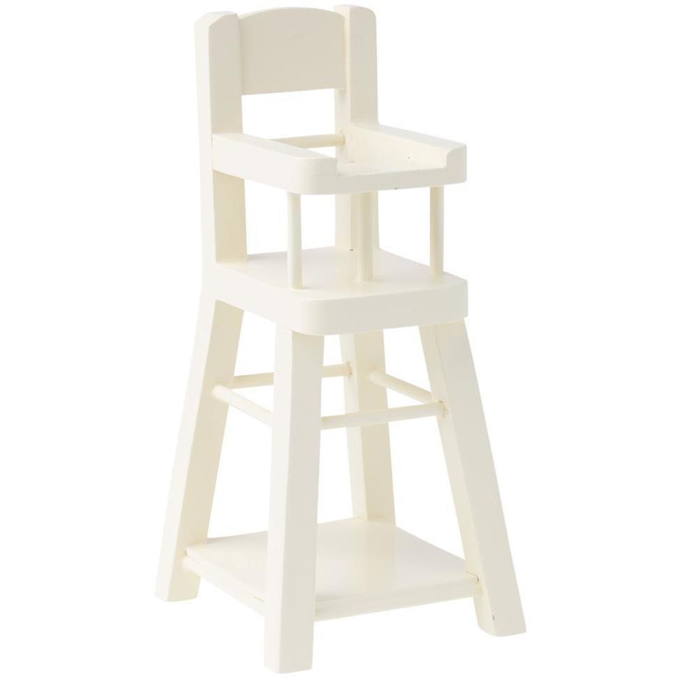 Maileg High Chair, Micro -- White