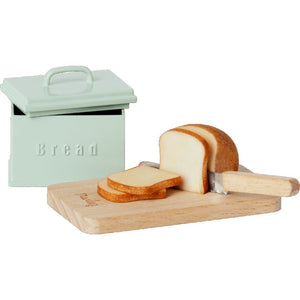 Maileg Miniature Bread Box with Cutting Board and Knife