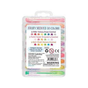 Ooly Mini Doodlers Fruity Scented Gel Pens - Set of 20