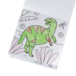 Ooly Carry Along Coloring Book Set -- Dinoland