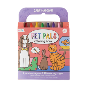 Ooly Carry Along Coloring Book Set -- Pet Pals