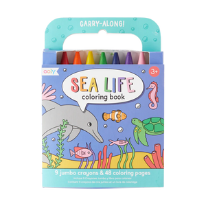 Ooly Carry Along Coloring Book Set -- Sea Life