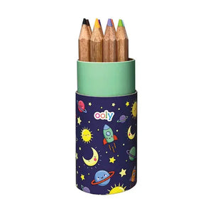 Ooly Draw 'n' Doodle Mini Colored Pencils + Sharpener - Set of 12