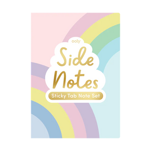 Ooly Side Notes Sticky Tab Note Pad -- Pastel Rainbows