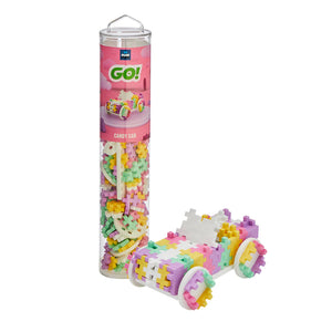 Plus-Plus GO! Tube -- Color Cars: Candy