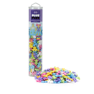 Plus-Plus Open Play Tube -- 240 Piece Pastel