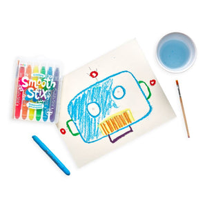 Ooly Smooth Stix Watercolor Gel Crayons -- 7 Pieces