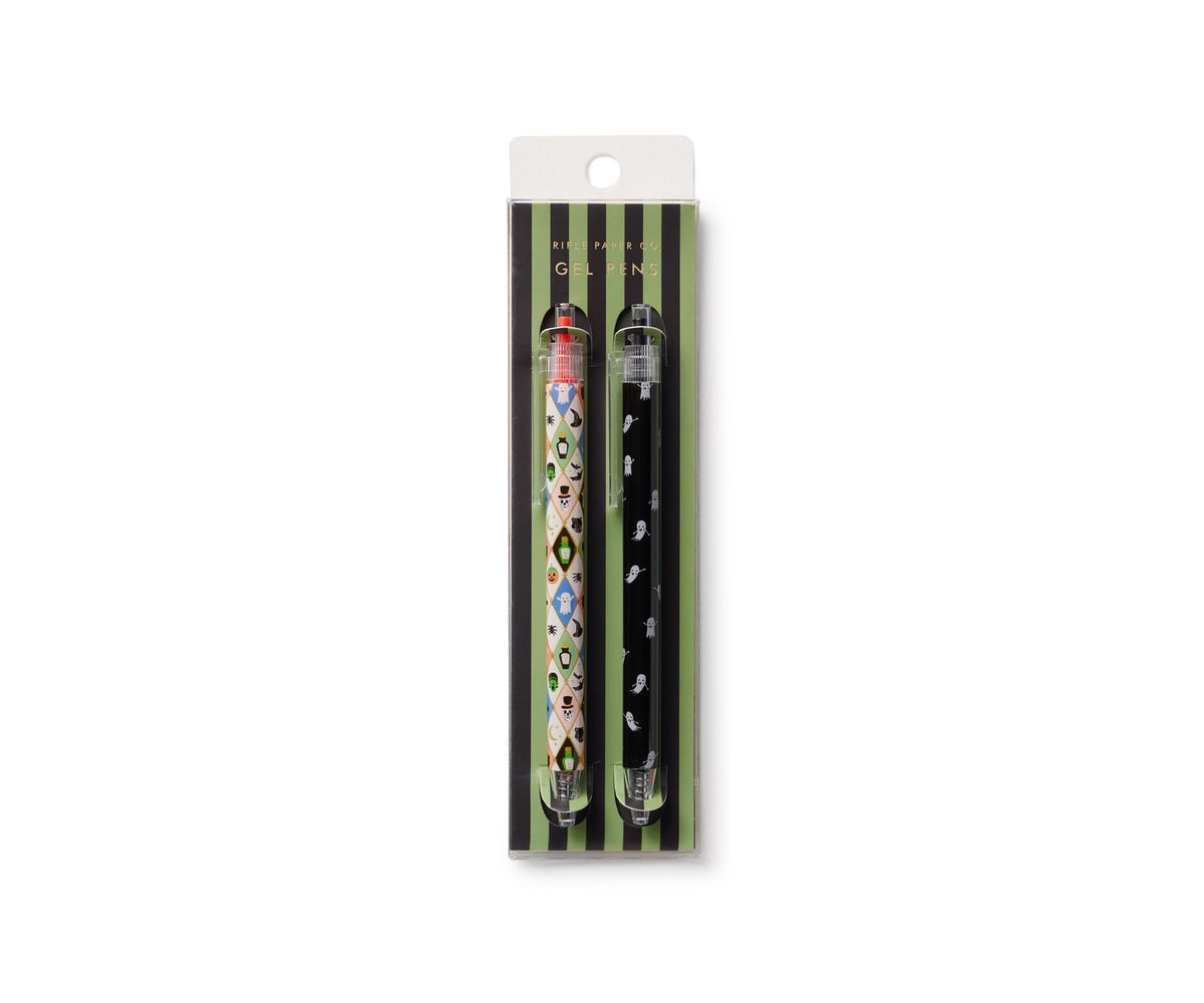 Rifle Paper Co Halloween Argyle Gel Pen Set of 2