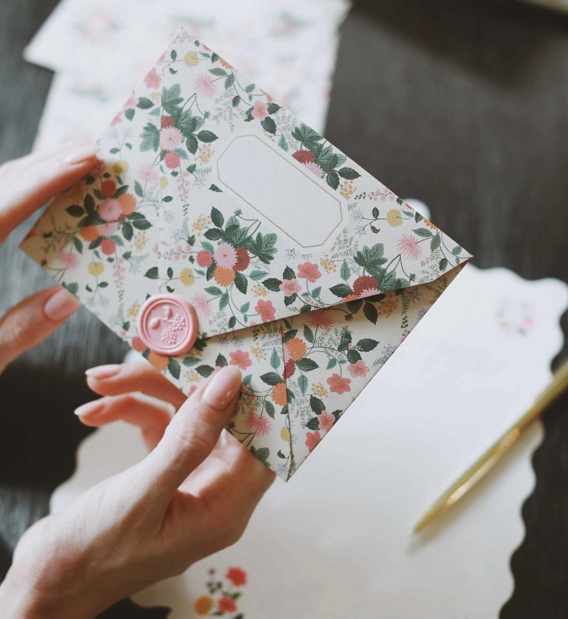Rifle Paper Co Hydrangea Journal with Pen