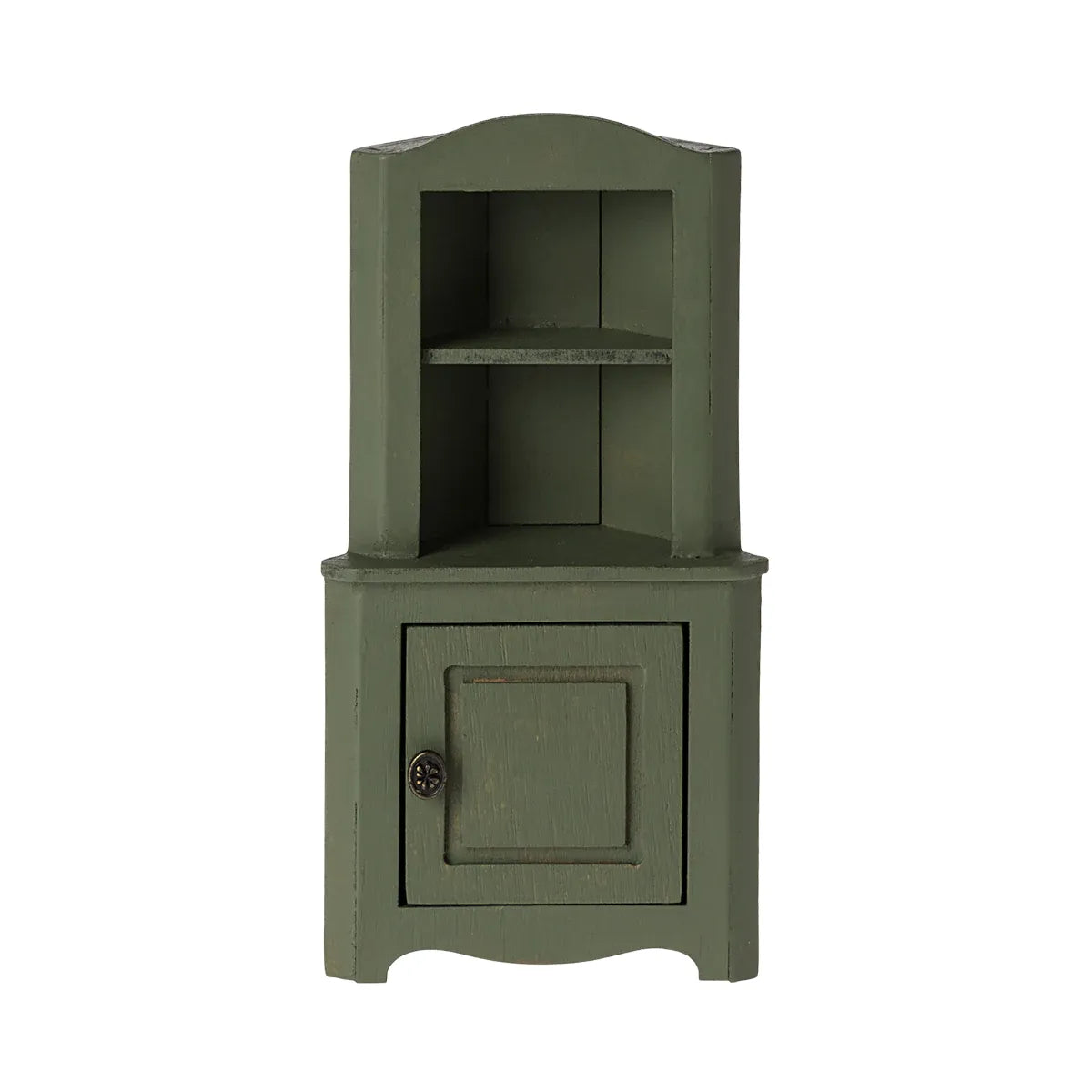 Maileg Corner Cabinet-- Mouse, Dark Green