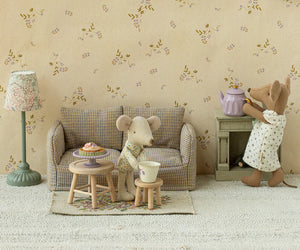 Maileg Fireplace, Mouse - Off White