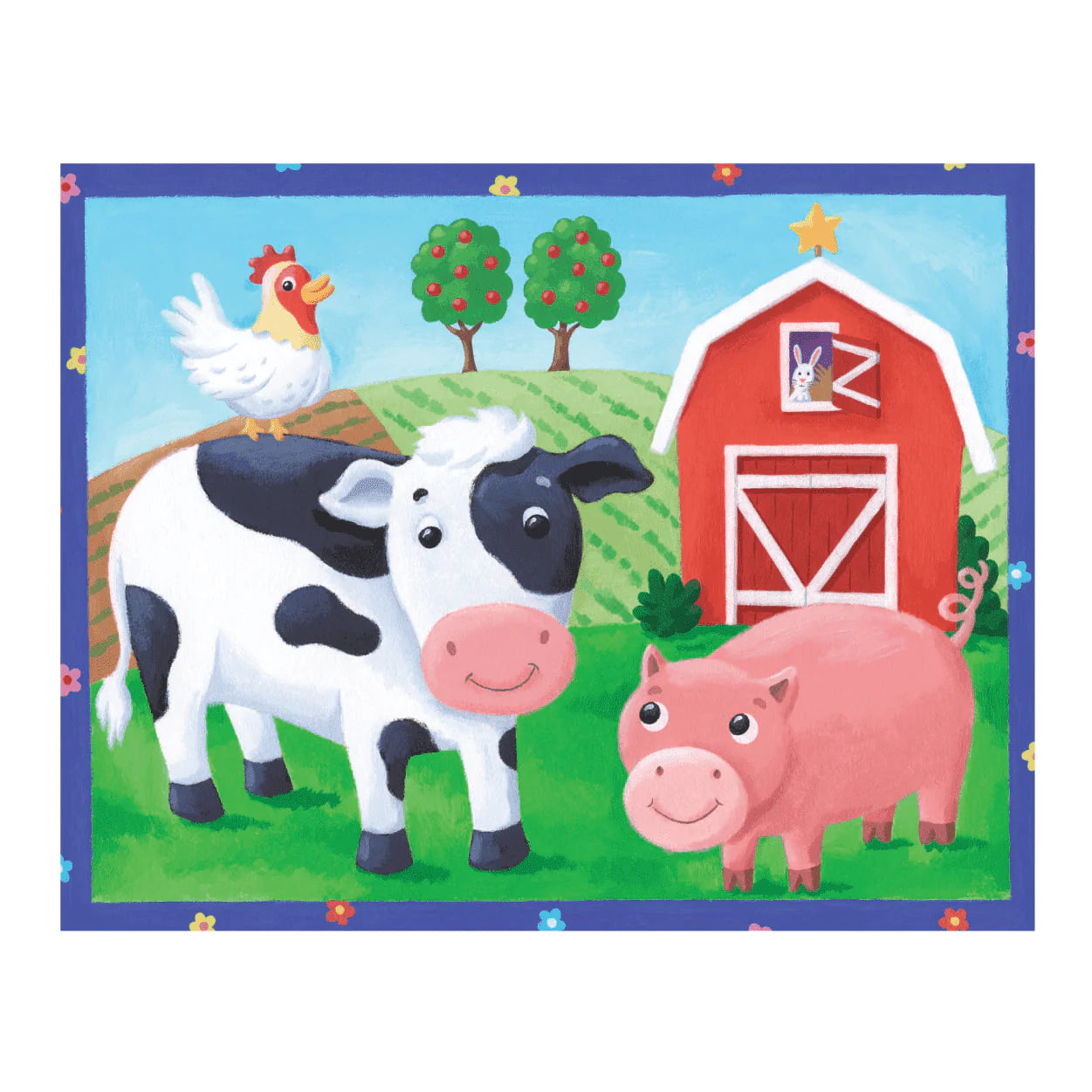 12-Piece Puzzle Pouch -- On the Farm by Mudpuppy