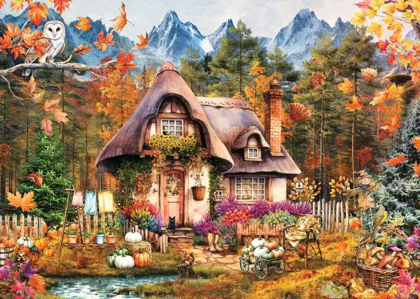 Ravensburger Pumpkin Cottage 1000 Piece Puzzle