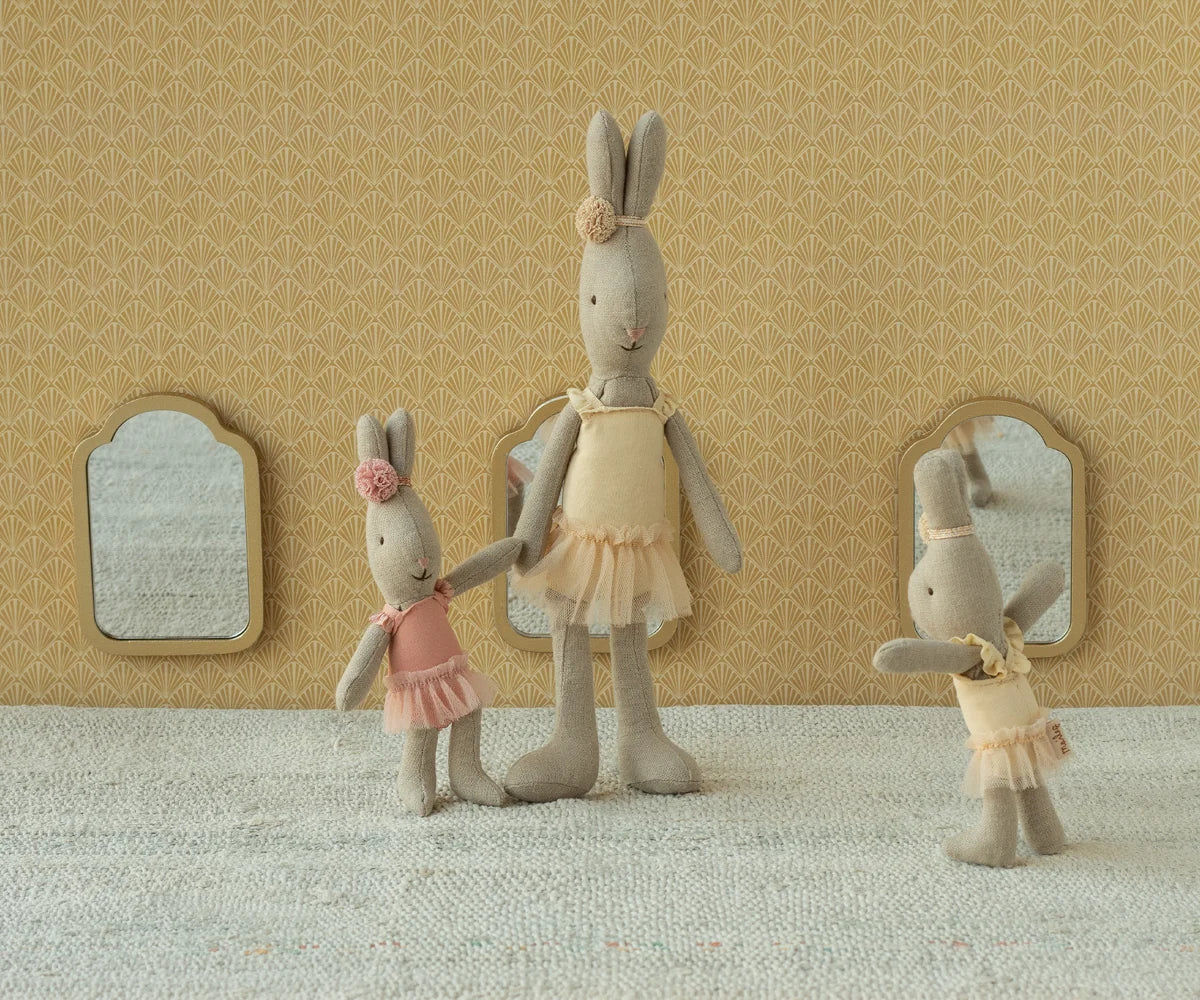 Maileg Rabbit Micro-- Ballet Suit and Skirt Rose