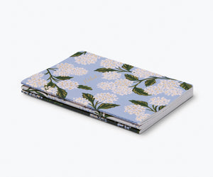 Rifle Paper  Co Assorted Set of 3 Hydrangea Notebooks