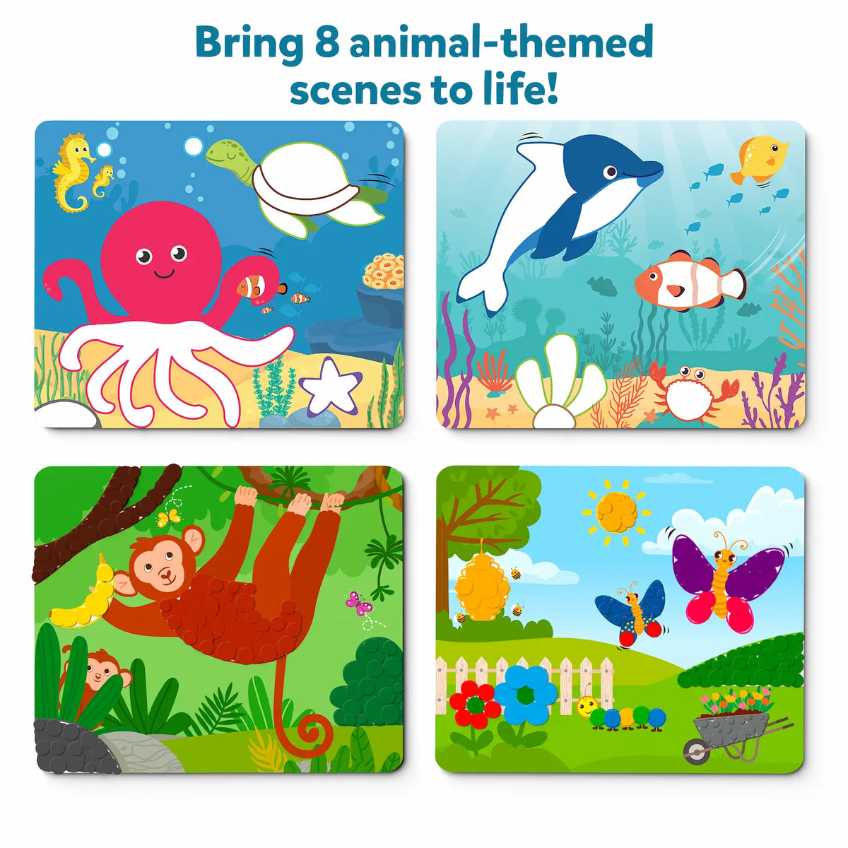 Skillmatics Dot It! Wild, Farm & Underwater Animals