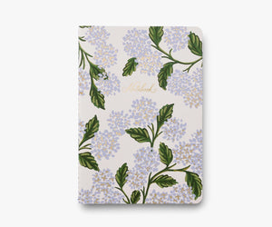Rifle Paper  Co Assorted Set of 3 Hydrangea Notebooks