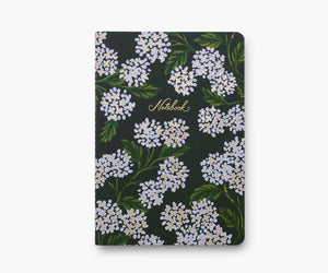 Rifle Paper  Co Assorted Set of 3 Hydrangea Notebooks