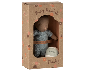 Maileg Rabbit Set-- Brown-- Blue