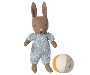 Maileg Rabbit Set-- Brown-- Blue