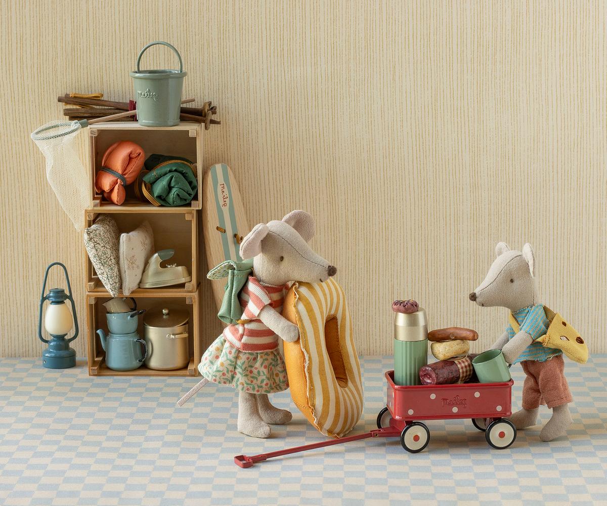 Maileg Wagon, Mouse-- Red