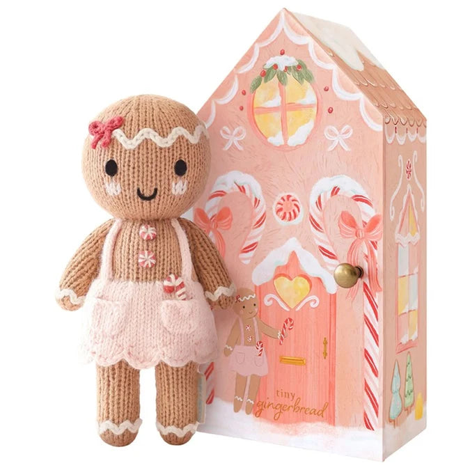 Cuddle + Kind Tiny Gingerbread Girl in House