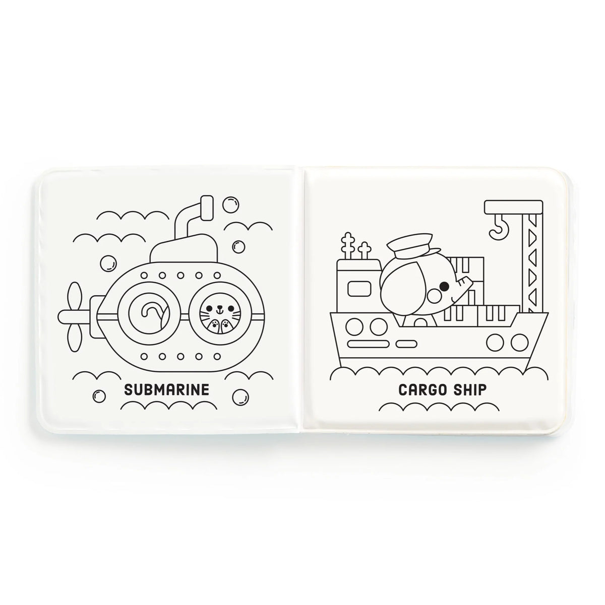 Color Magic Bath Book: Busy Boats by Mudpuppy