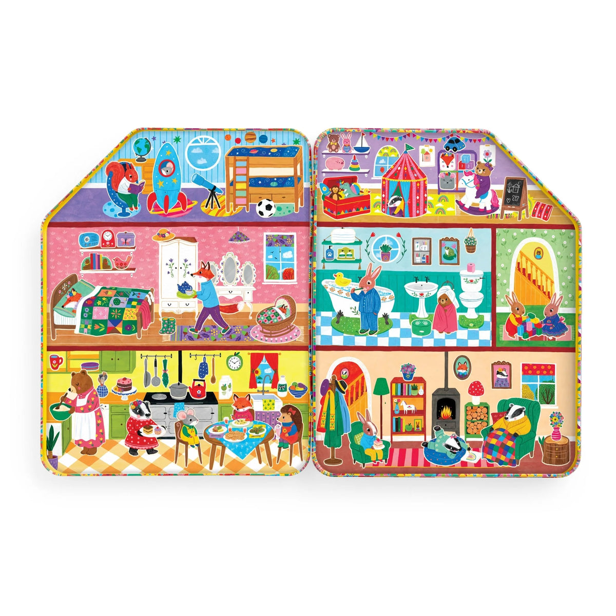 Mudpuppy Magnetic Playhouse -- Woodland Wonder