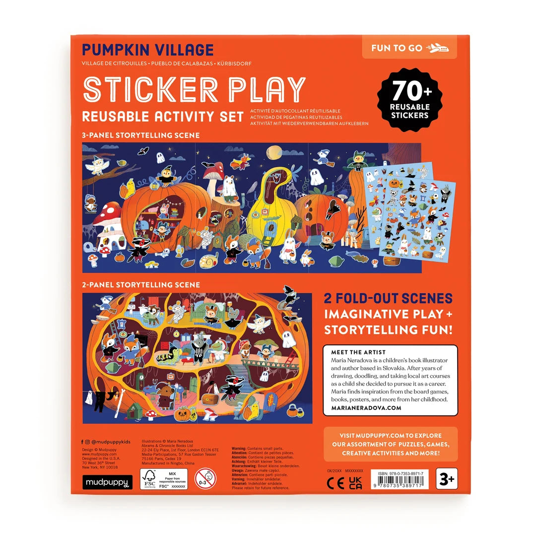 Pumpkin Village Sticker Play