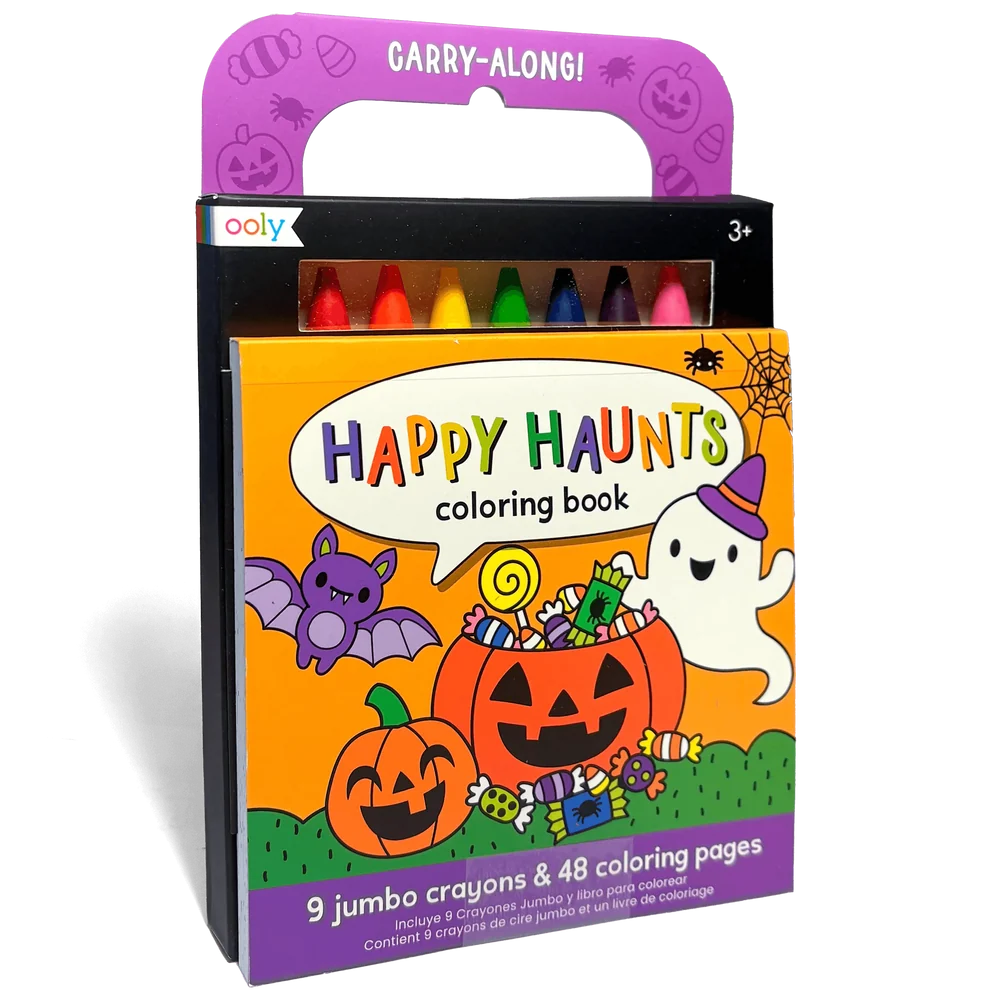Ooly Carry Along Coloring Book Set --Happy Haunts