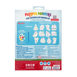 Ooly Playful Painters Easy Watercolor Painting Kit-- Merry and Bright