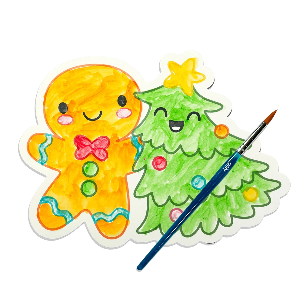 Ooly Playful Painters Easy Watercolor Painting Kit-- Merry and Bright