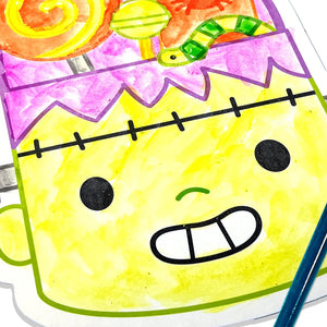 Ooly Playful Painters Easy Watercolor Painting Kit-- Trick or Treat