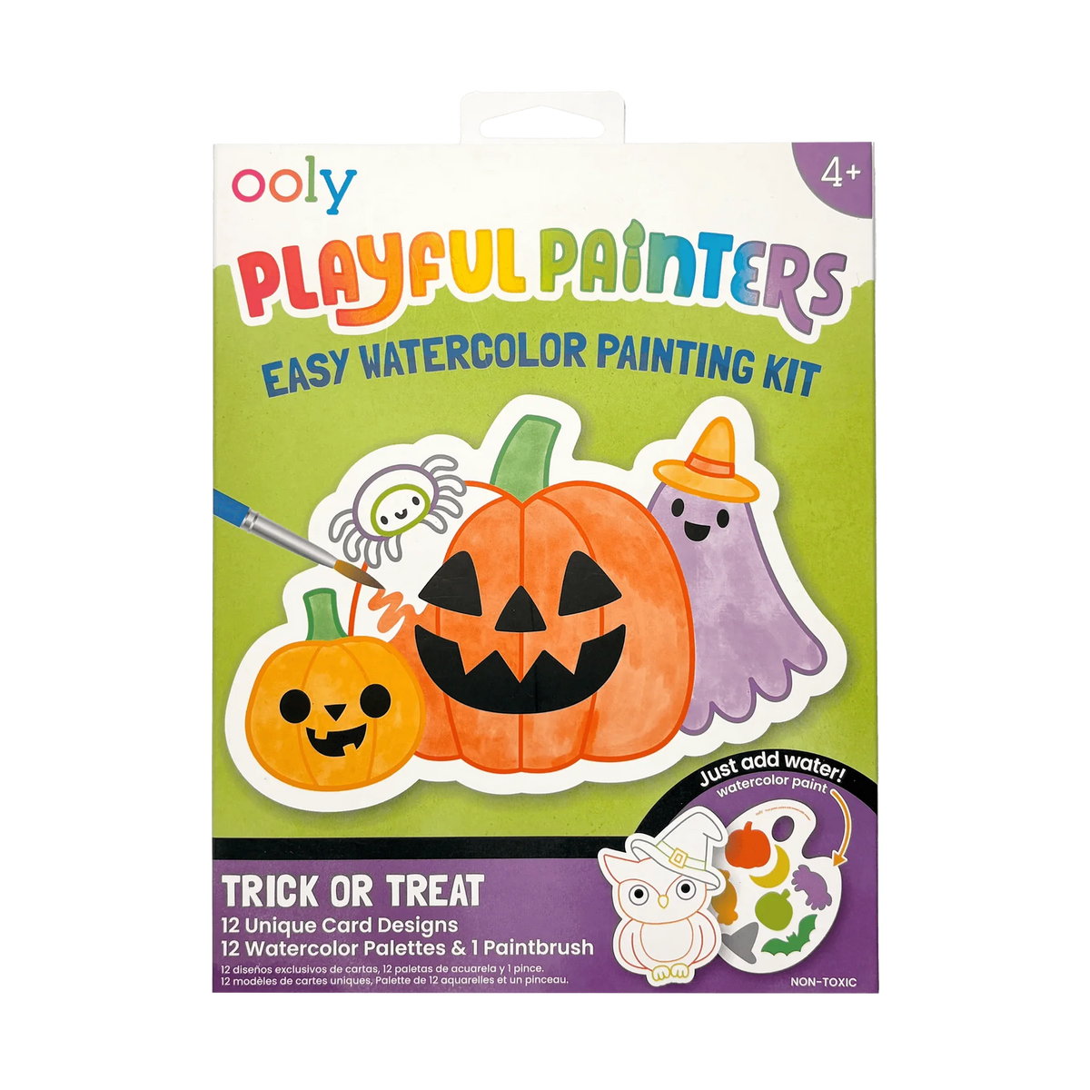 Ooly Playful Painters Easy Watercolor Painting Kit-- Trick or Treat