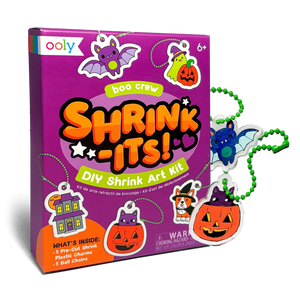 Ooly Mini Shrink-Its! DIY Shrink Art Kit-- Boo Crew