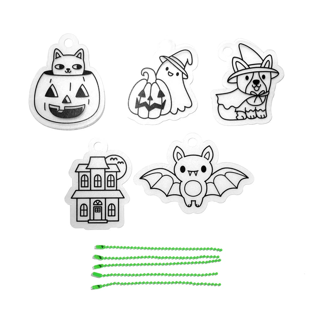 Ooly Mini Shrink-Its! DIY Shrink Art Kit-- Boo Crew