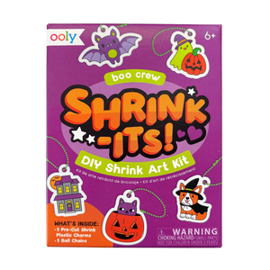 Ooly Mini Shrink-Its! DIY Shrink Art Kit-- Boo Crew