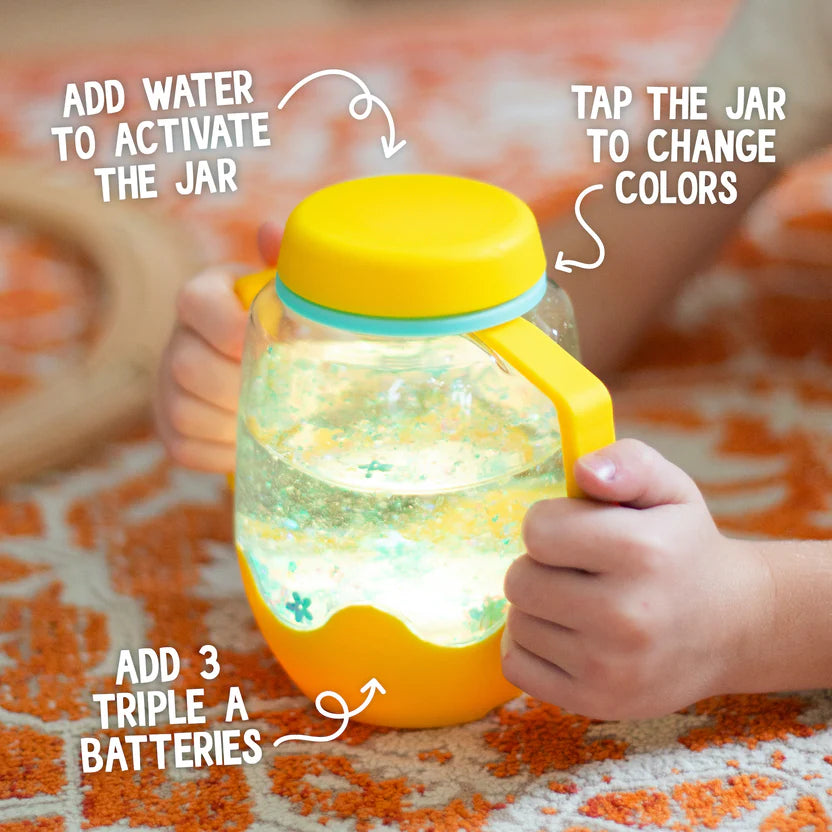 Glo Pals- Yellow Honey Bee Sensory Play Jar
