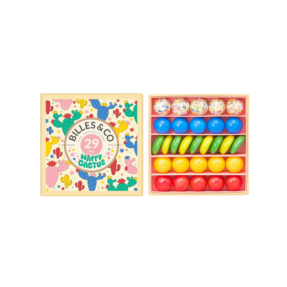 Billes & Co Marbles-- Happy Cactus Mini Box