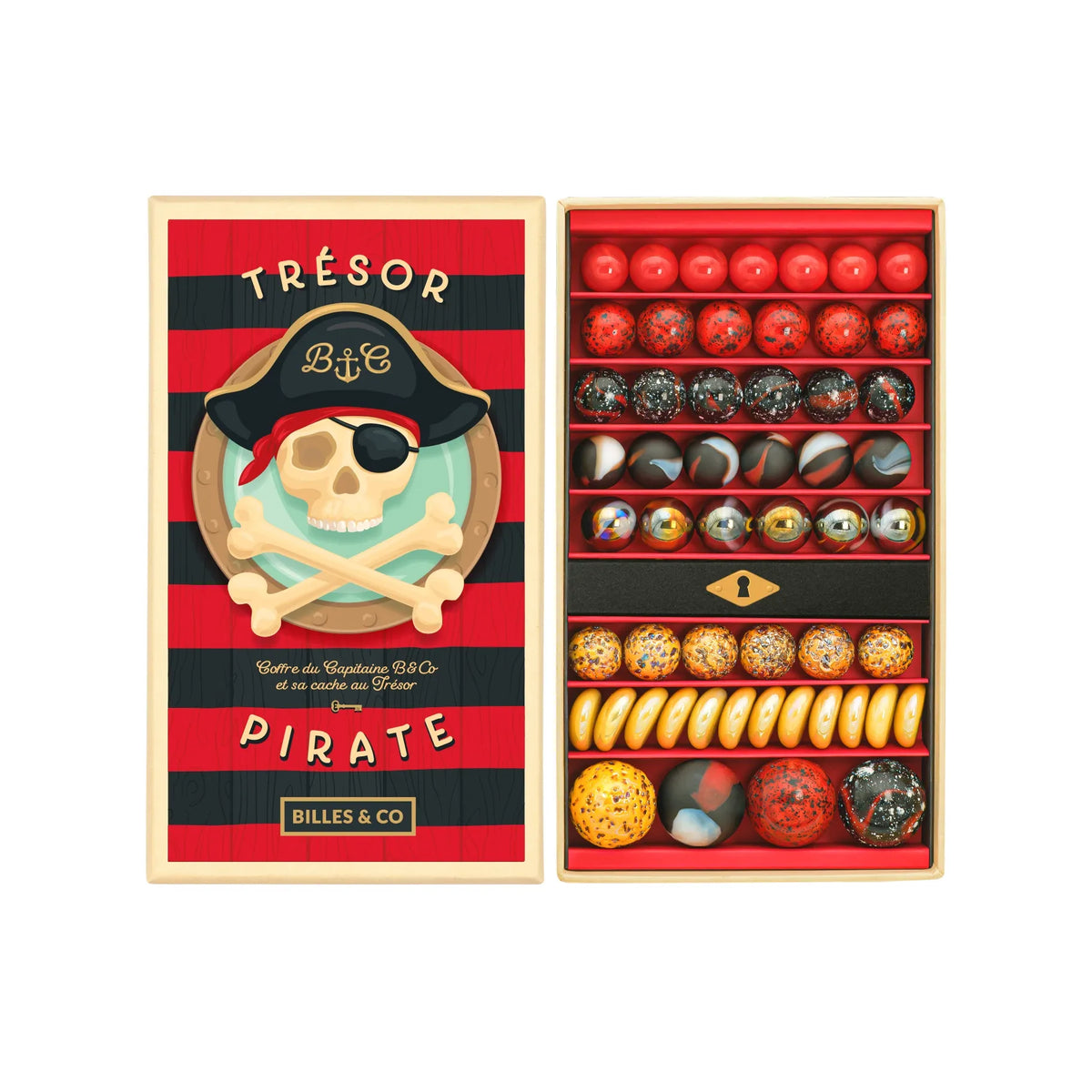 Billes & Co Marbles--  Pirate Treasure Large Box