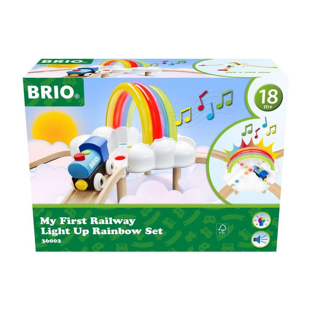 BRIO 36002 My First Railway Light Up Rainbow Set