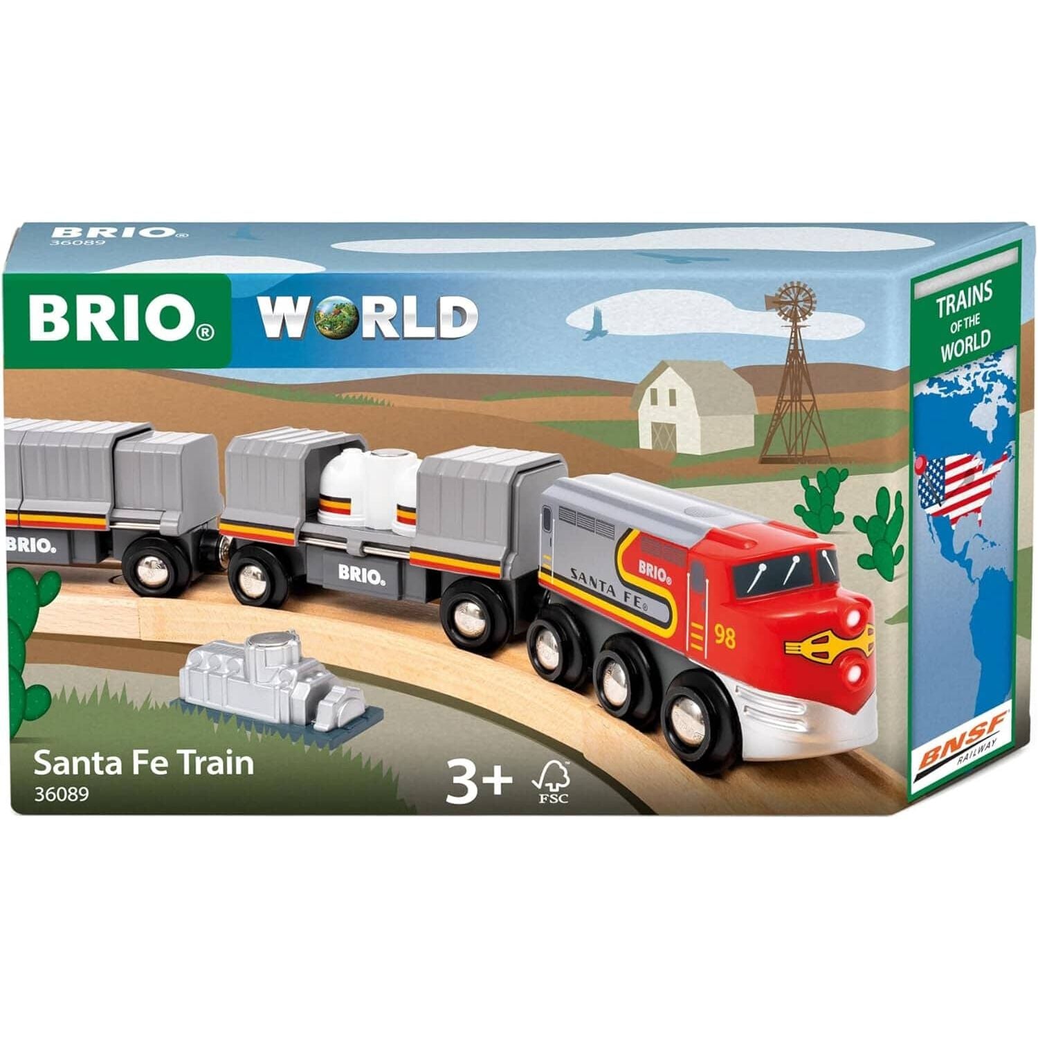 BRIO 36089 Santa Fe Train -- Trains of the World