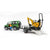Bruder 02593 Land Rover Defender with Trailer, JCB Micro Excavator, and Worker