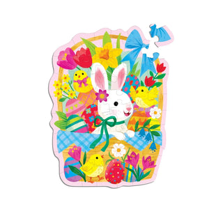 Bunny Basket 48 Piece Mini Shaped Puzzle by Mudpuppy